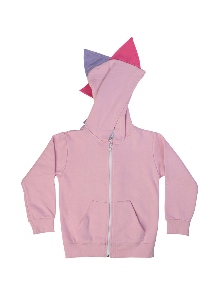 Pink dinosaur hoodie sale