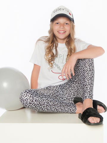 Girl Leopard Grey Legging