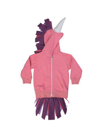 pink unicorn hoodie for girl miss flamingo kids