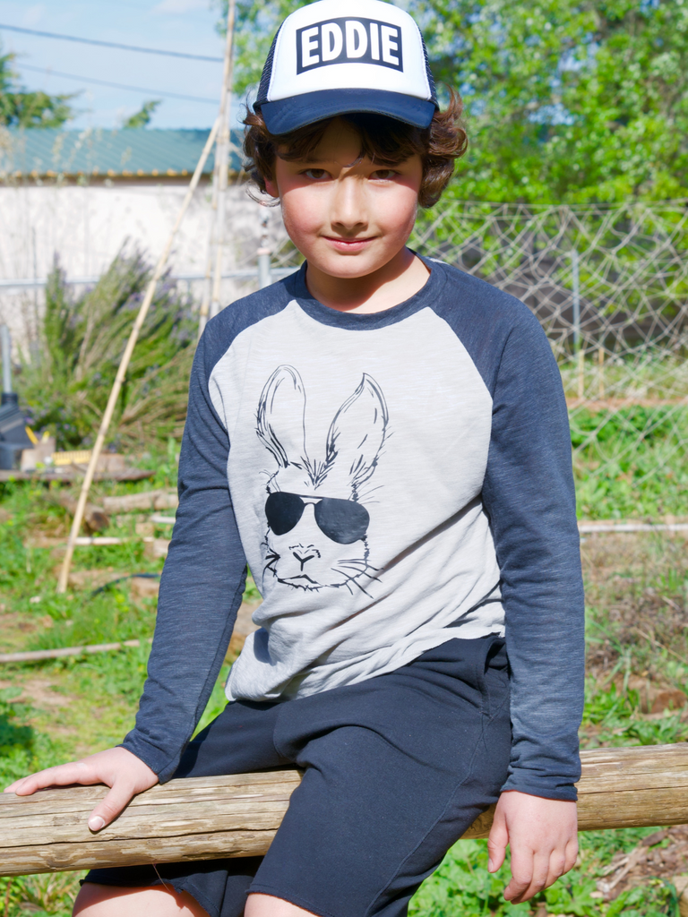 Μακρυμάνικο πουκάμισο Boy Grey Easter Bunny