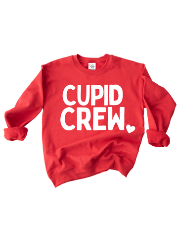 Girl Red Valentines Cupid Crew SweatShirt