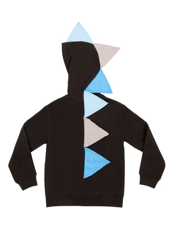 Boy Black Dinosaur Hoodie
