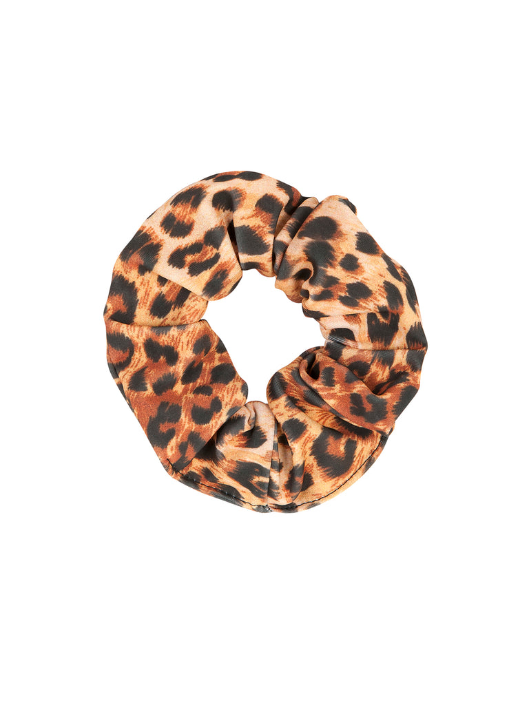 Κορίτσι Brown Leopard Scrunchies για μαλλιά