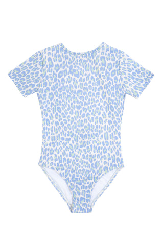 Girl Blue Leopard Smashing Swimsuit