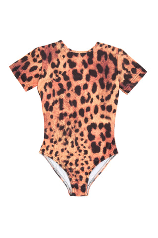 Girl Leopard Smashing Swimsuit