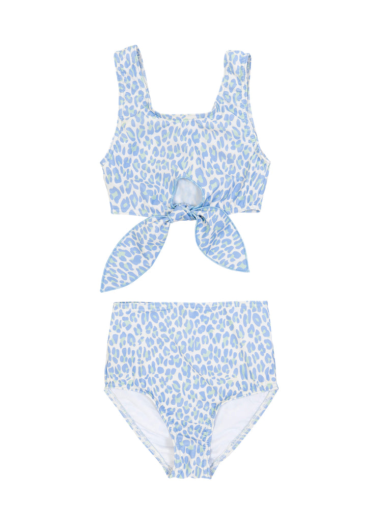 Girl Blue Claire Leopard Bikini