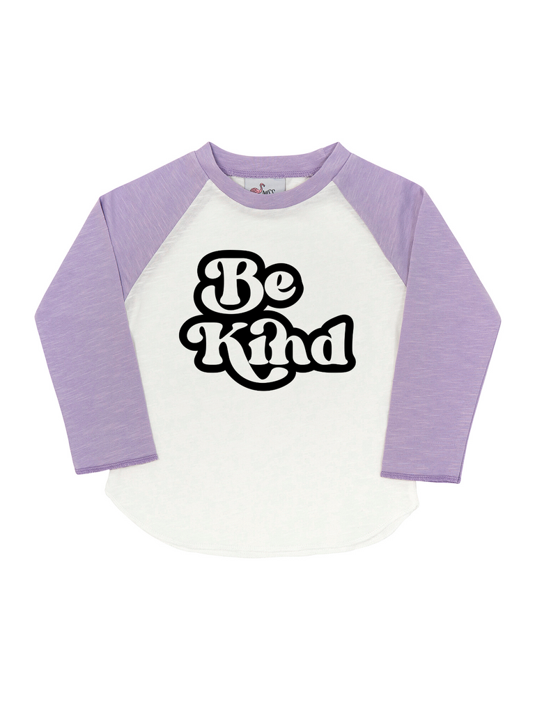 Girl Lilac Be Kind Long Sleeve Shirt