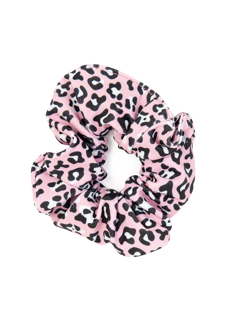 Girl Pink Leopard Scrunchies for Hair