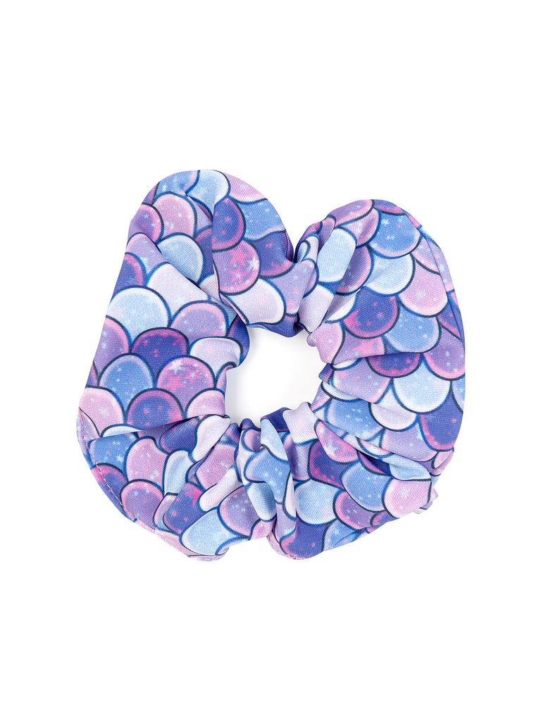 Purple Mermaid Star Scrunchies for Hair