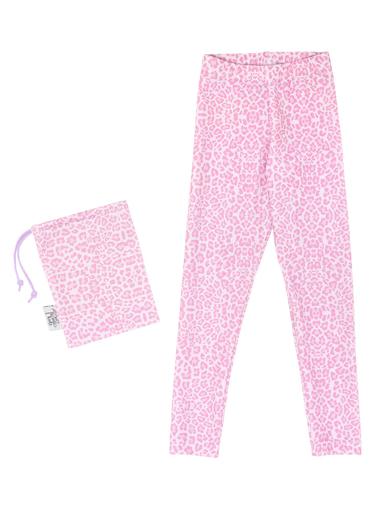 Girl Pink Leopard Spring Legging