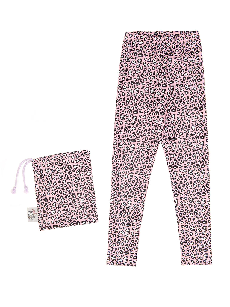 Girl Spring Pink Leopard Legging