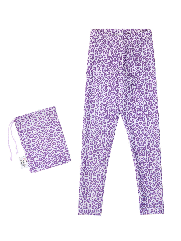Girl Purple Leopard Spring Legging